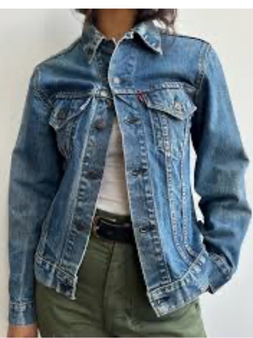 Vintage 1960s Big E Type III Levi’s Denim Trucker Jacket.